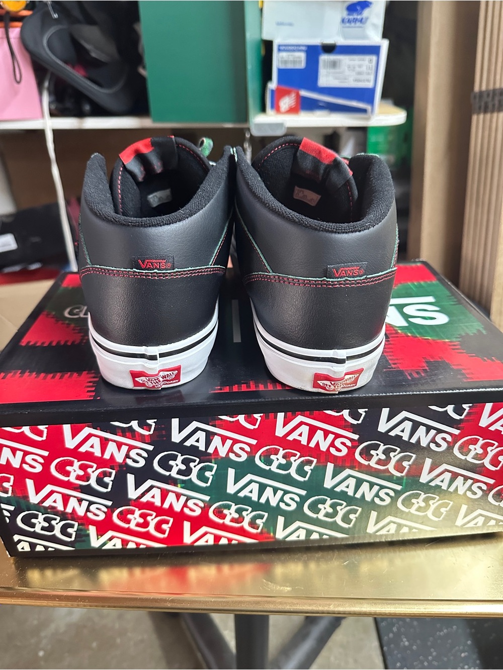 VANS Half Cab Crenshaw Skate Club Black Mid Skate Shoes Men’s Size 10.5 - Picture 4 of 8